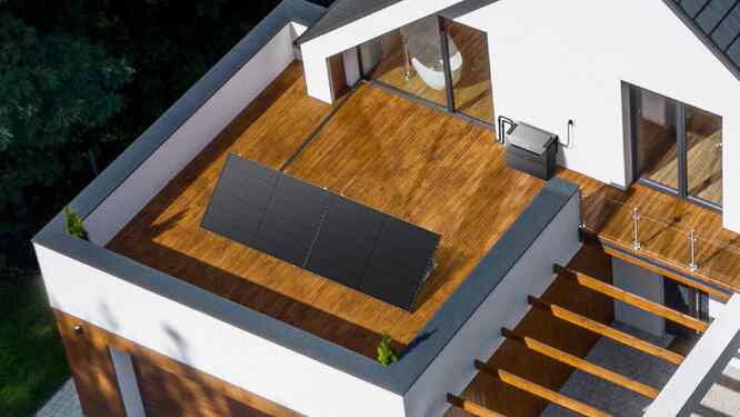 Wie bereitet man ein Flachdach für Solaranlagen auf dem Balkon vor?